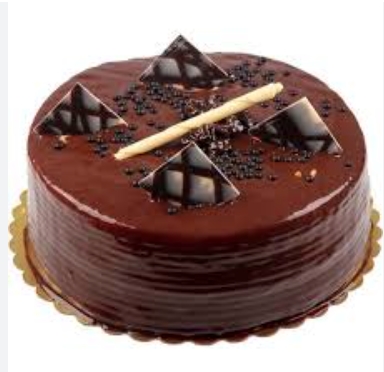 Ev Yapımı Tadında Sade Çikolatalı Yuvarlak Pasta 2-3 Kişilik