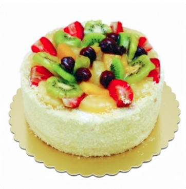 Şık ve Lezzetli 6-9 Kişilik Karışık Meyveli Pasta Sanatı